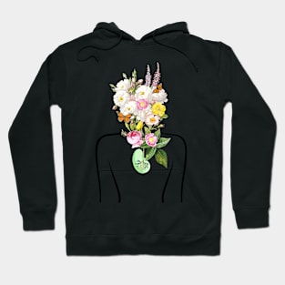 My Body Is Plant Powered | Black outline Hoodie